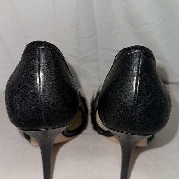 38.5/8.5❤️ ITALY Jimmy Choo Leather Feather Studded Stiletto Sandals High Heels - Picture 10 of 11